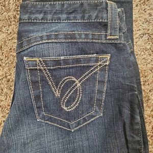 bebe ankle length denim jeans